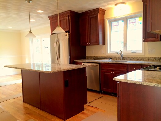 kitchen to dining with appliances