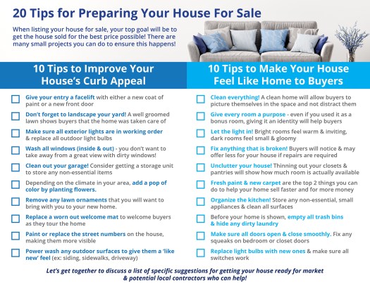 preparing your home for sale